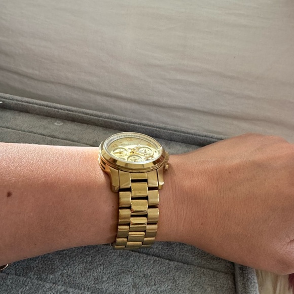 Michael Kors Runway Gold-Tone Watch - Picture 6 of 6